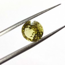 Lemon quartz 10mm round net cut 3.35 cts